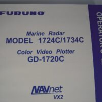 Furuno 1724C/1734C Marine Radar GD-1720C  Color Video Plotter Operator's Manual