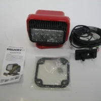GoLight 20214 Red Permanent Mount Wired Dash Control LED Spotlight