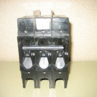 Airpax 209-3-1-63F-4-9-75 3 Pole 75 Amp Breaker