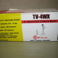 ATW TV-4WX SECURITY 6" ADJUSTABLE CAMERA MOUNT 360 DEGREES METAL