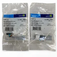 Leviton 41108-RW5 Cat 5 Snap-In Quickport Jack 8P8C T568A/B - White **Lot of 2**