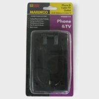 Marinco PH6597TV Phone And Cable TV Outlet Black Weatherproof Closure NEW