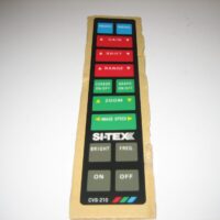 Si-Tex Sitex CVS-210 Front Keyboard Keypad Membrane Overlay Fascia Vinyl Plastic