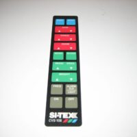 Si-Tex Sitex CVS-108 Front Keyboard Keypad Membrane Overlay Fascia Vinyl Plastic