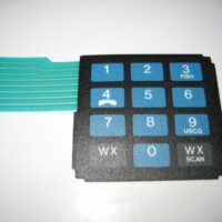 Regency Polaris VHF Hailer Vinyl Front Keyboard Keypad Overlay Fascia Buttons
