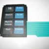 Regency Polaris VHF Hailer Front Vinyl Keyboard Keypad Overlay Fascia Buttons