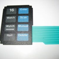 Regency Polaris VHF Hailer Front Vinyl Keyboard Keypad Overlay Fascia Buttons