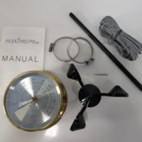 Maximum Vigilant Brass Windspeed Meter With Gusts Indicator NEW OPEN BOX