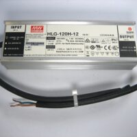 Mean Well HLG-120H-12 O/P 12Vdc 10A LED Driver, IP67, PFC Harsh Environment, Metal Case 12V 10A