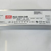 Mean Well HLG-185H-24B Dimmable LED Driver IP67, PFC, Metal Case Max Power: 187 Watts Fully Tested