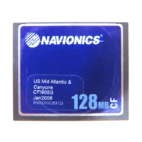 Navionics 128MB CF Chart Card CF/905G "US Mid Atlantic & Canyons" Jan 2006 Tested / 90 Day Warranty