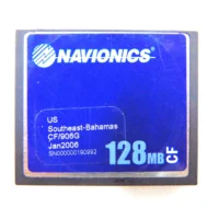 Navionics 128MB CF Chart Card CF/906G "US Southeast - Bahamas" Jan 2006 Tested 90 Day Warranty