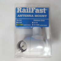 Newmar RailFast Boat Antenna Mount 311-NLH w/ Lay Down Handle - White