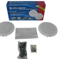 Poly-Planar MA-4056 6'' (White) Waterproof Coaxial Marine Speakers New-Old-Stock 90-Day Warranty
