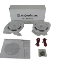 Poly-Planar MA206LW 6'' Waterproof Marine Speakers w/White Grilles New-Old-Stock 90 Day Warranty