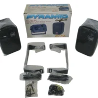 Pyramid 3070 3.5'' Two Way Bass Reflex Mini Monitor Speakers (Black) New-Old-Stock 90-Day Warranty