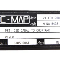 C-Map C-Card "P&T: C&D Canal to Choptank River" M-NA-B403.05 - 21 FEB 2001 - Free US Shipping