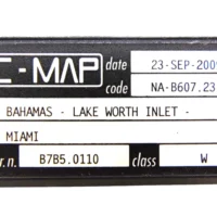 C-Map C-Card "Bahamas - Lake Worth Inlet - Miami" NA-B607.23 - 23 SEP 2009 - Free US Shipping