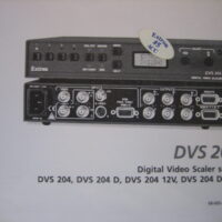 Extron Electronics  DVS 204 User's Manual