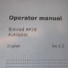 Simrad AP28 Autopilot Operator Manual–English