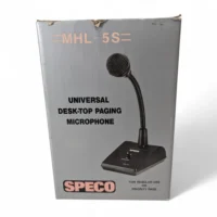 Speco MHL-5S Desktop Paging Microphone For PA System NEW Open Box