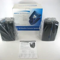 Speco SP6AWX 6.5″ All-Weather Extreme Indoor/Outdoor Wall Mount Speakers Black Housing New