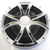 Wet Sounds REVO 12HP-S4-BV2 12'' Free-Air Sub w/ White & Chrome Grille & RGB LED Ring Kit