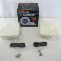 Speco Technologies SK6110CP All-Weather Speakers 6.5'' Two-Way System 50 Watts 90 Day Warranty