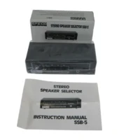 Speco SSB-5 Stereo Speaker Selector w/Headphone Jack New-Old-Stock 90-Day Warranty