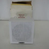 Paso SP600 Baffle w/6'' White Square Box Speaker New-Old-Stock 90-Day Warranty