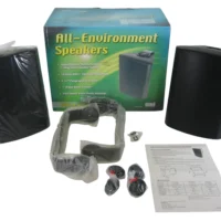 CSI/Speco SP-600AE All-Environment Weatherproof 2-Way Stereo Speakers (Black) New-Old-Stock