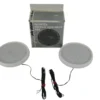 Poly-Planar A-2005 5 1/4'' Pre-Wired Mobile Stereo Speakers (White Grilles) New-Old-Stock