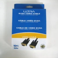 Ultra U12-41606 SVGA 10ft Video Cable Male to Male Connectors 1920x1200 *NEW*