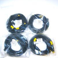 Vanco SVHS25X *LOT OF 4* 25' ft S-Video Cables - Premium 24k Gold 4 Pin Mini Din