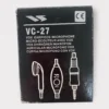 Vertex Standard VC-27 Vox Earpiece/ Microphone PPT for Standard Horizon Portable Radios **New**