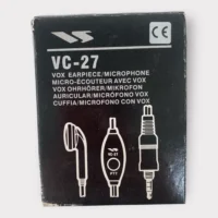 Vertex Standard VC-27 Vox Earpiece/ Microphone PPT for Standard Horizon Portable Radios **New**