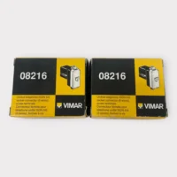 Vimar 08216 ISDN RJ11 Telephone Jack Outlet 6-Position / 6-Conductor - Ivory **Lot of 2**