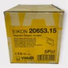 Vimar Eikon 20653.15 Classic Cover Plate 3-Module - Matt Anthracite **Box of 5**