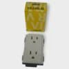 Vimar Idea 16246.B Duplex Receptacle Outlet 2P+E 15A 127V White Plug Outlet NEW