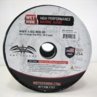 Wet Sounds Red Frosted Wet Wire Series 1/0G AMP Wire 50 Ft Spool NEW 90 Day Warranty