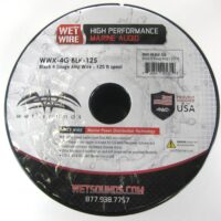 Wet Sounds Wet Wire Series Black Frost 4 Gauge Amp Wire - 17Ft Spool 90 Day Warranty