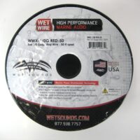 Wet Sounds Wet Wire Series Red Frost 1/0 Gauge Amp Wire - 27Ft Spool 90 Day Warranty