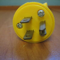 Pass & Seymour # 4867 Non NEMA 3 Way Plug  Yellow Grounding - Free Shipping
