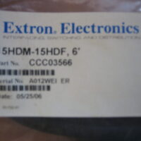 Extron Electronics CCC03566 15 Pin Male To Female VGA Adapters (15HDM-15HDF) 6 FT