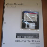 Extron  CrossPoint 300 Matrix Switchers User's Manual  - FREE US SHIP